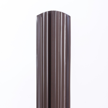 Sipca metalica gard 055 mm, modern, dublu vopsita - RAL 8019 lucios 1.70 m