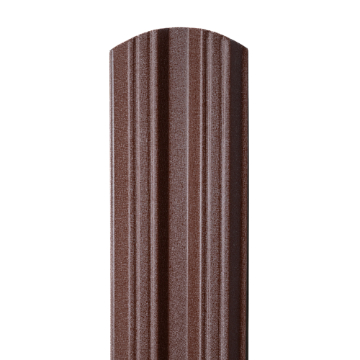 Sipca metalica gard 0,45mm, modern, dublu vopsita - RAL 8017 mat 1.00 m
