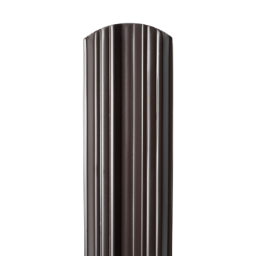 Sipca metalica gard 0,55mm, modern, dublu vopsita - RAL 8019 lucios 1.00 m