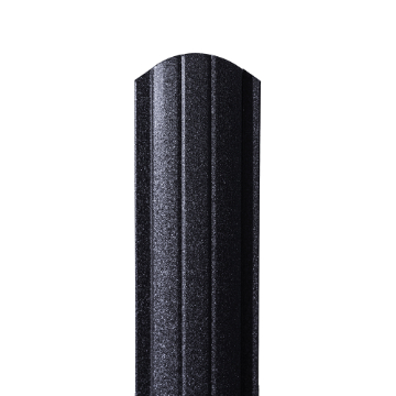 Sipca metalica gard 0,50mm - RAL 9005 mat,dublu vopsita 0.50 m