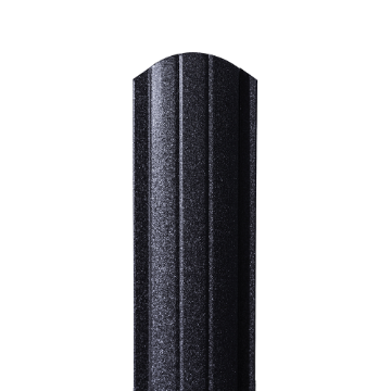 Sipca metalica gard 0,50mm - RAL 9005 mat,dublu vopsita 0.50 m
