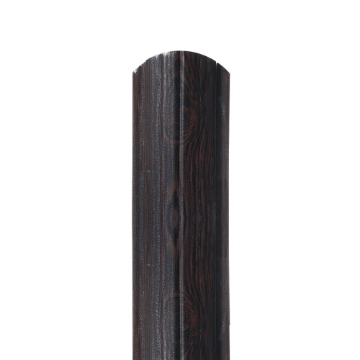 Sipca metalica gard 0,50mm - Xilo inchis,maro pe spate 0.50 m