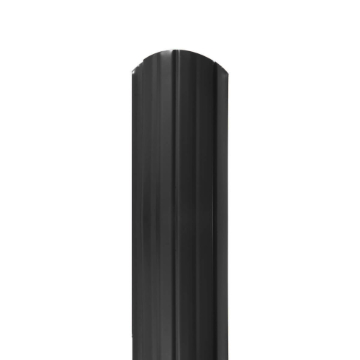 Sipca metalica gard 0,55mm, dublu vopsita - RAL 9005 lucios 0.50 m