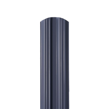 Sipca metalica gard 0,45mm, modern - RAL 7024 lucios 1.00 m