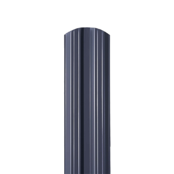 Sipca metalica gard 0,45mm, modern - RAL 7024 lucios 1.00 m