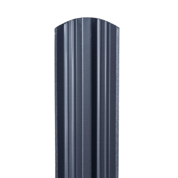 Sipca metalica gard 0,45mm, modern - RAL 7024 lucios 1.00 m 