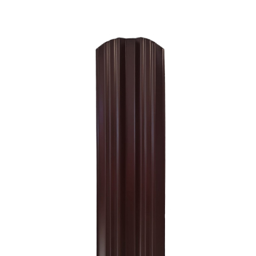 Sipca metalica gard 0,43mm, modern, dublu vopsita - RAL 8017 lucios 1.00 m