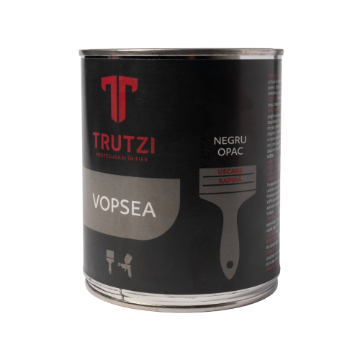 Vopsea negru opac 0.75l